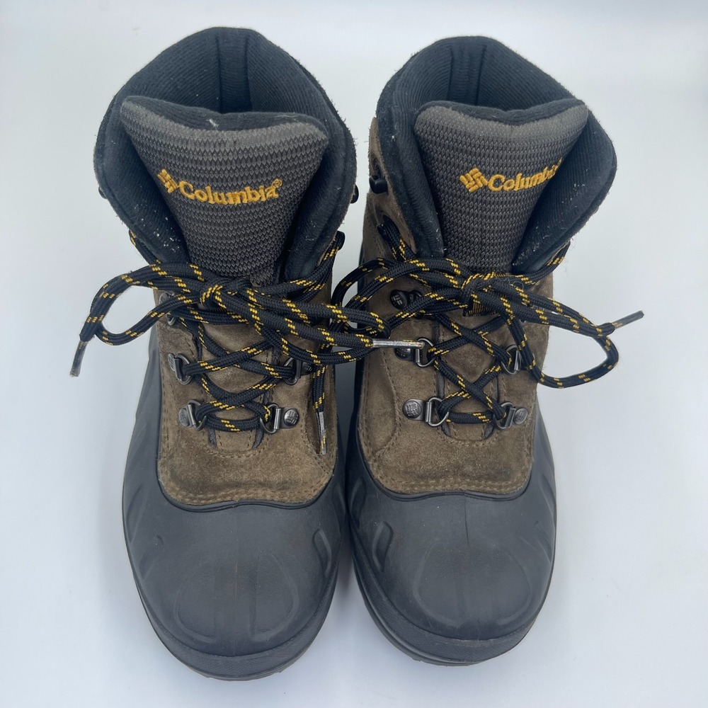 Columbia Bugabootoo Youth 4 Brown Black Waterproof Winter Boots BY1110-225